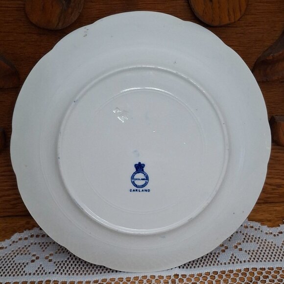 Antique John Maddock & Sons England "Oakland Blue" Blue Transfer Luncheon Plate - Picture 2 of 3